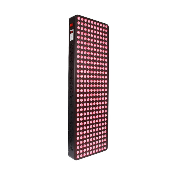 lukirch 1500 watt red infrared light therapy devices is hung on the wall for pain relief of full body